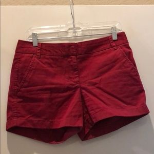J. Crew Red Chino Shorts